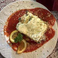 Mama Carolla's signature dishes Rosemary Chicken LasagnaVeal ParmesanSpaghetti and Meatballs